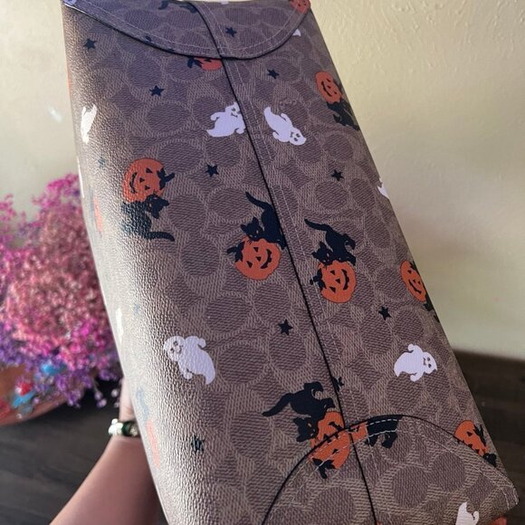 Coach Brown Halloween Tote - Picture 8 of 9